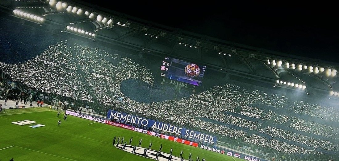 #LazioBayern #SSLazio #NoBullshit 
               CURVA CHAMPIONS
                #ChampionsLeague