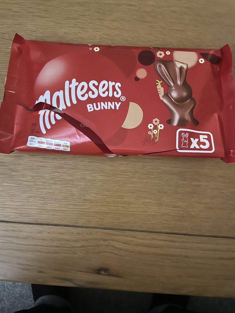 GriffithsNicola's tweet photo. @sainsburys @MaltesersUK so disappointed to find the Malteser Bunny chocolate has gone white despite the packet being in date. Can you please compensate? https://t.co/9f9znBJyja