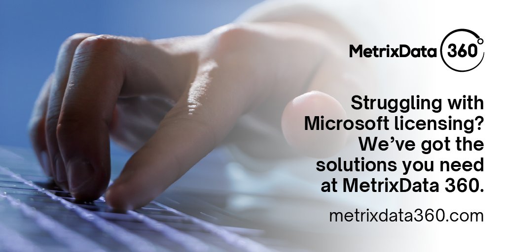 austinmik's tweet image. Struggling with Microsoft licensing? We’ve got the solutions you need at #MetrixData 360. Our True-Up support simplifies Windows and SQL Server licensing. Learn more. #MicrosoftSolutions #licensingSupport
hubs.li/Q02hjBnx0