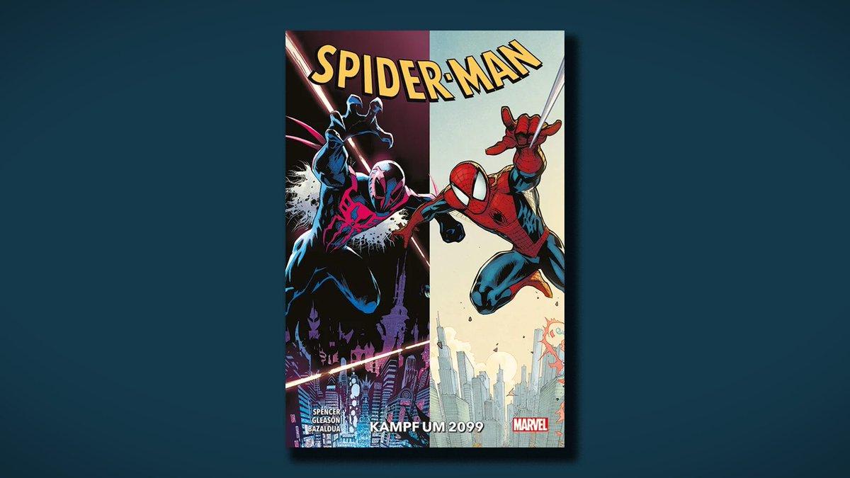 grade gebloggt: Spider-Man 7 – Kampf um 2099 - huenerfuerst.de/archives/spide… - #Comic #JanBazaldua #NickSpencer #PaniniVerlags #PatrickGleason #Rezension #SpiderMan7KampfUm2099 #SuperHeroGraphicNovels /Lars Hünerfürst