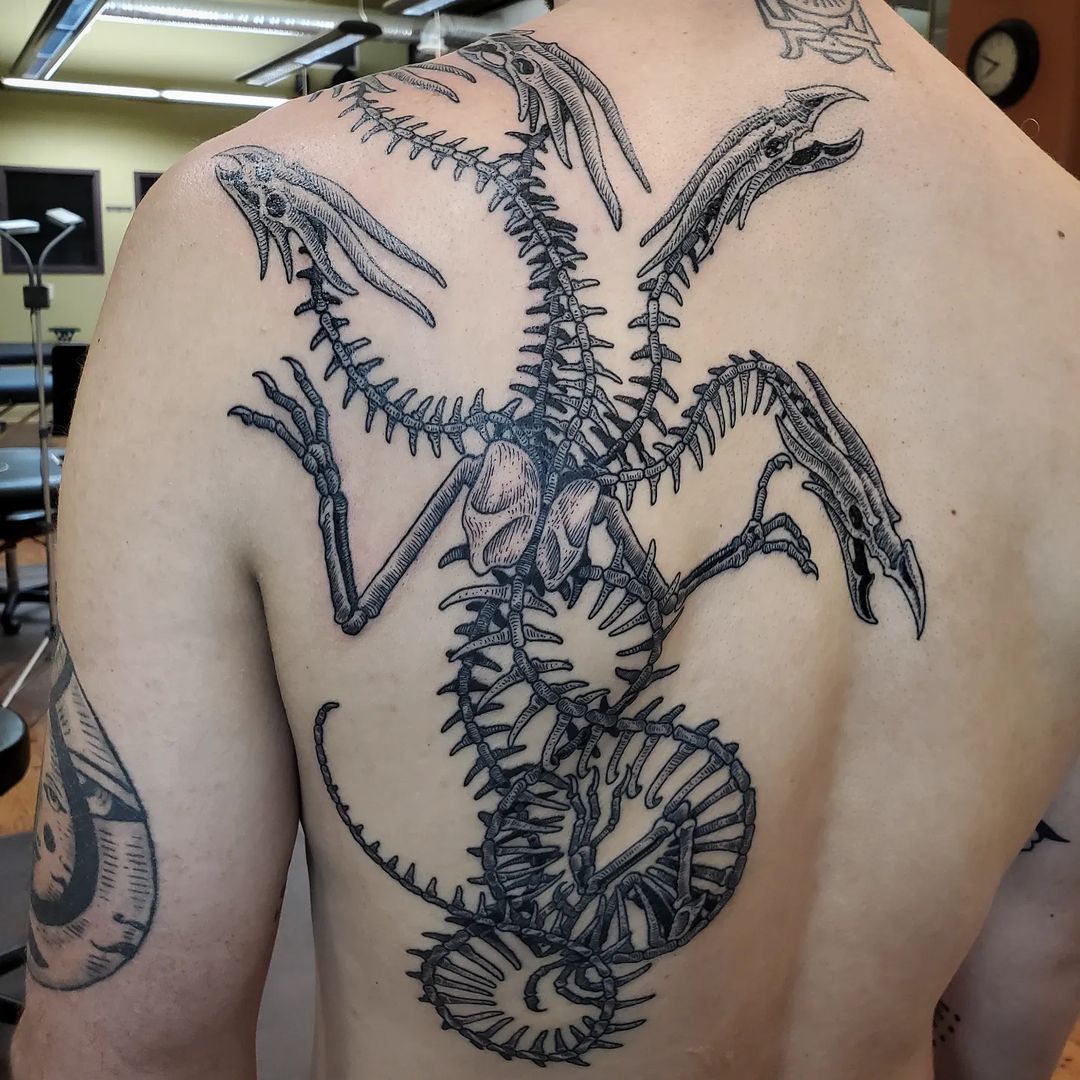 Idra Tattoos Realistic Hydra By Alex Alvarado By Santocuervotattoo On