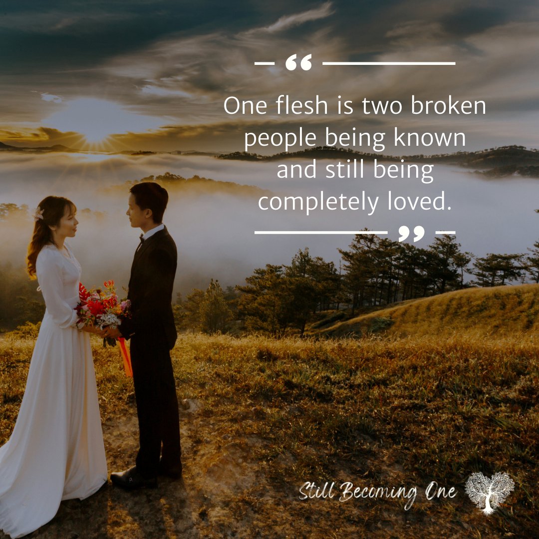 The Bible tells us that 'the two shall become one flesh.' 

#stillbecomingone #onefleshmarriage #marriagerocks #dateyourspouse #marriageisfun #alwayspreferyourspouse #relationshipcoaching #traumainformed