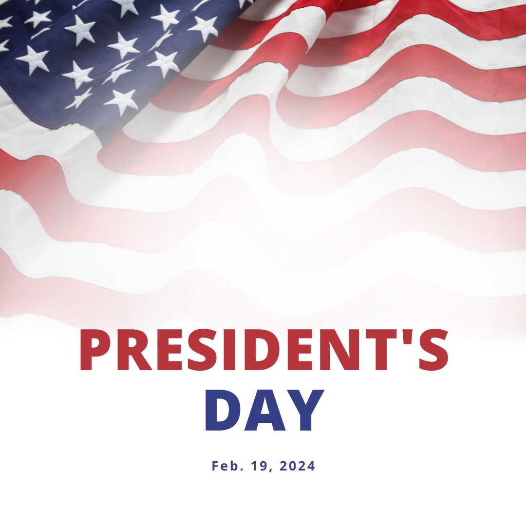 In observance of President's Day, our schools and district office will be closed on Monday, Feb. 19. We will reopen on Tuesday, Feb. 20.