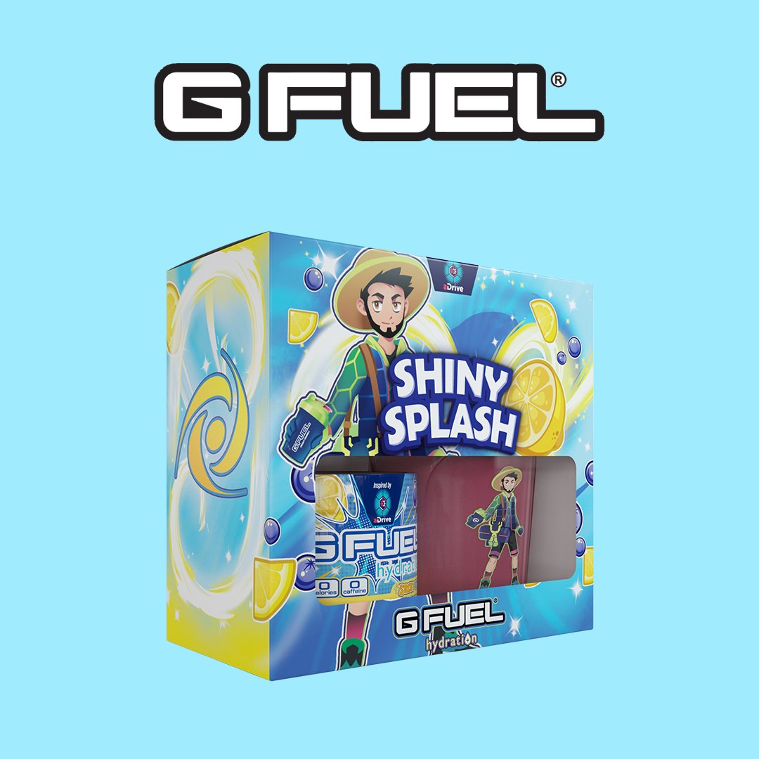 💙 𝗥𝗧 + 𝗙𝗢𝗟𝗟𝗢𝗪 to win an @aDrive_tK x #GFUEL '𝗦𝗛𝗜𝗡𝗬 𝗦𝗣𝗟𝗔𝗦𝗛' Hydration Collector's Box! ✨ 2 winners picked on Monday bc we just RESTOCKED a limited batch & bc it's aDrive's Birthday today! 🛒 𝗦𝗛𝗢𝗣: GFUEL.ly/shiny-splash-h…