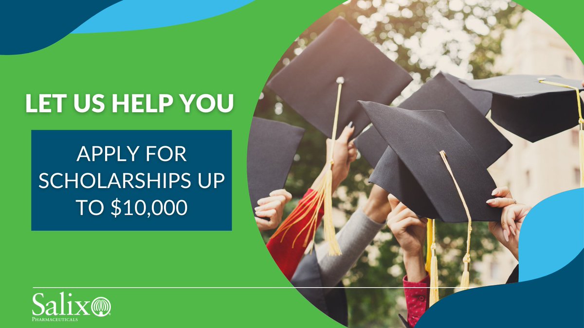 Are you a student living with a #GI disease or disorder? Consider applying for a chance to receive a $10,000 scholarship. The Salix scholarship program is accepting applications for the 2024-2025 academic school year. View the program details here. salix.com/scholarship/