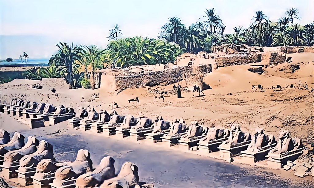 XPHOENIXDRAGON's tweet photo. ✖️ Grande Avenue Of #Rams 🐏 ✖️
( Pictures from "1910")
- Courtyard with #sphinxes originally used to line the corridor of sphinxes, which led to the Great Hypostyle Hall at the temple of Amun-Re in #Karnak #Egypt.
🦅🌞🐉#OldWorld #Antiquity https://t.co/nBnUpb3bpO