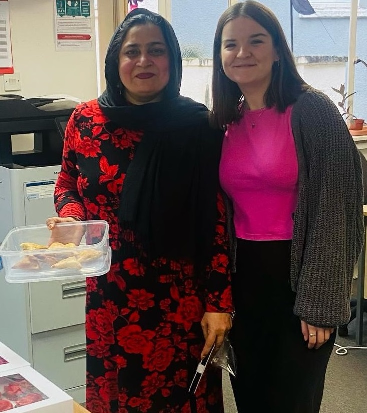 We have had so much fun on Gal-entines/Pal-entines day this year, baking up a storm and selling our bakes in the office- with the proceeds going to @womankindbs2 , who we work with often, and who do amazing work supporting women in the local community 🥰