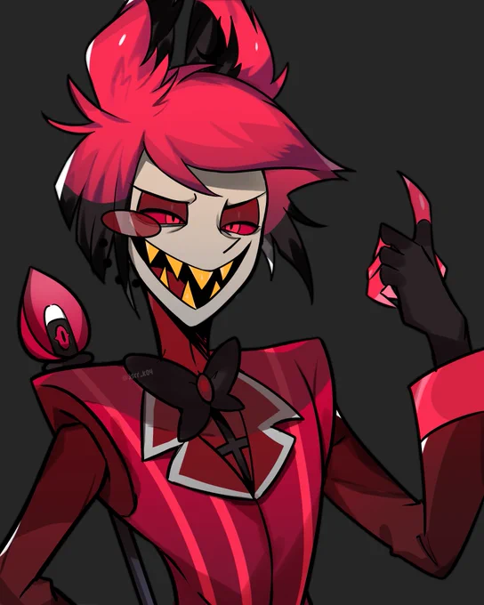 only ver. #HazbinHotelAlastor #HazbinHotelFanart 