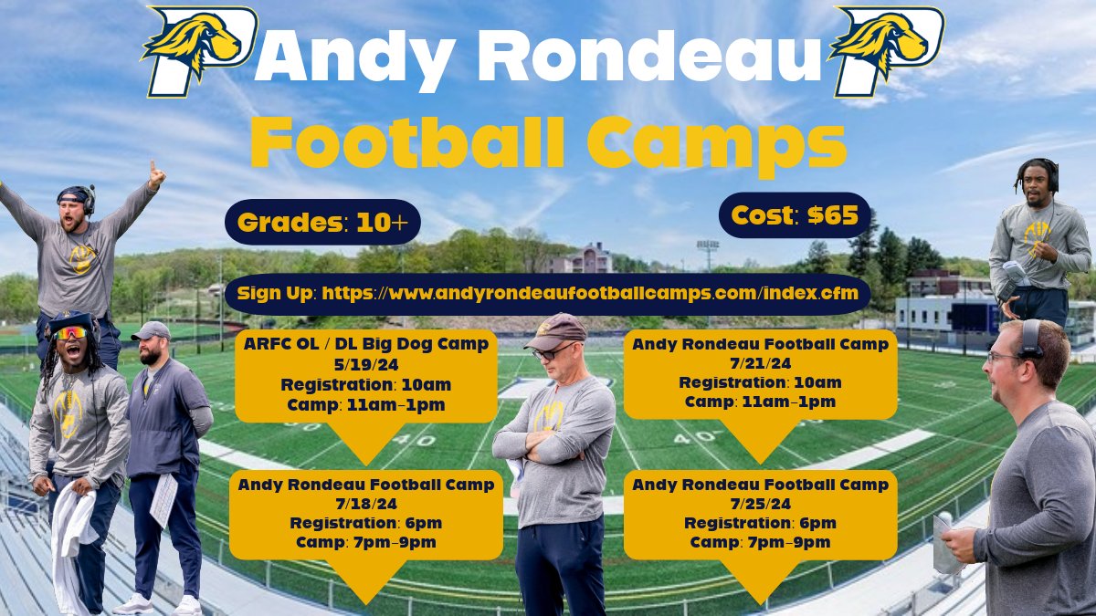 PaceUFootball's tweet photo. ARFC 2024!
2025s and beyond... you're up next
📍- Pace University Northwell Stadium
🔗- https://t.co/XsSGKtoiDQ
🅿️-2/3 of our 2024 Recruiting Class made an appearance at an ARFC in 2023
@Andy_Rondeau_1 https://t.co/U62OyBKWGV