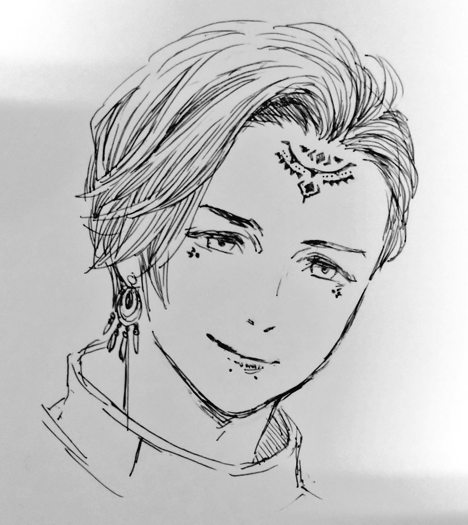 普段3次元の人描かないけど描いてしまったらくがき 