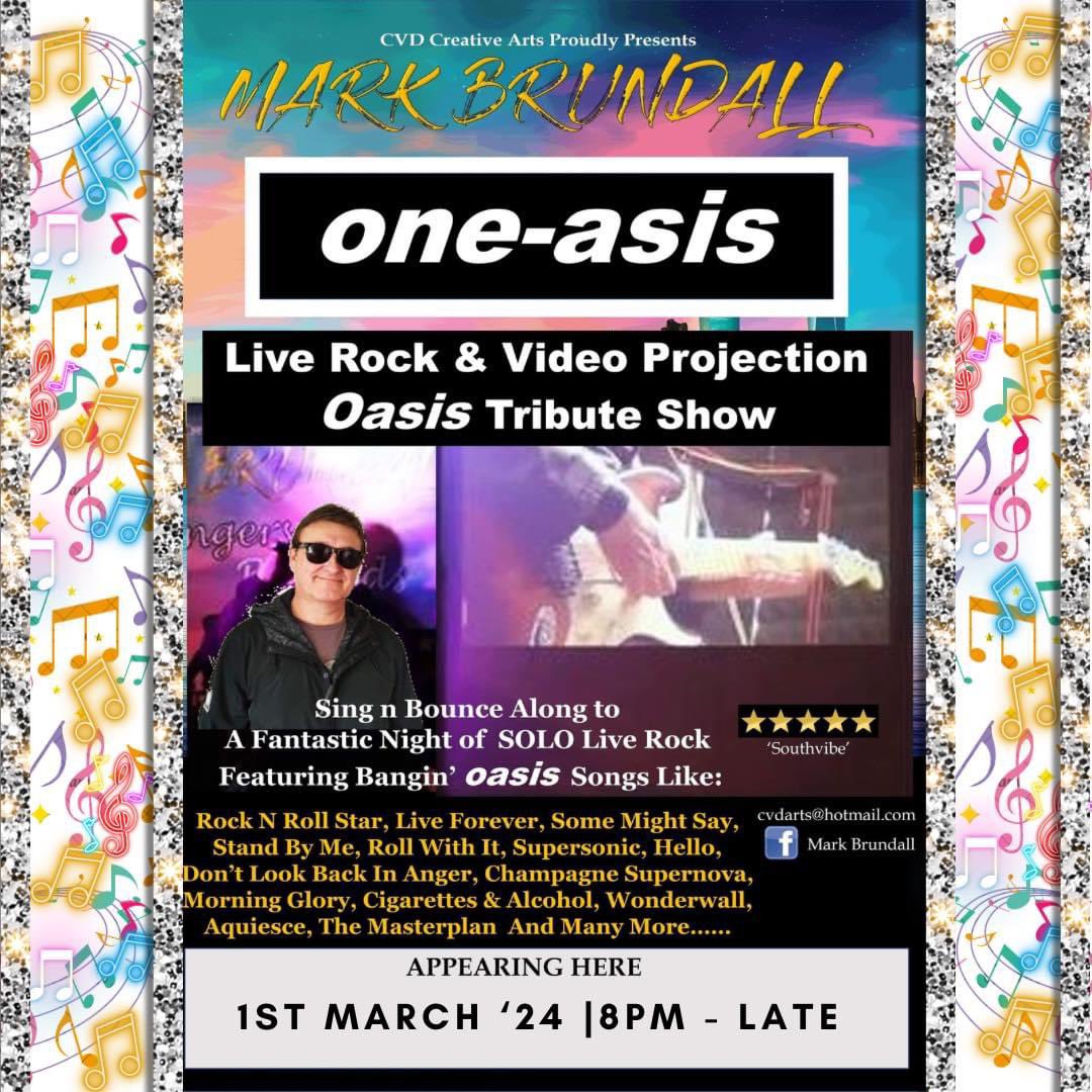 HoppersTilgate's tweet photo. 🎸 MARK BRUNDALL || ONE-ASIS 🎸
🎵🤘Oasis Tribute Show 🤘🎵
FRI. 1ST MARCH | 8PM-LATE | FREE ENTRY
#oasis #oasistribute #oasismusic #livemusic #livemusicperformance #livesinger #music #musiclovers #thegrasshoppertilgate #tilgate #crawley #westsussex https://t.co/tp9Rjm2YuW