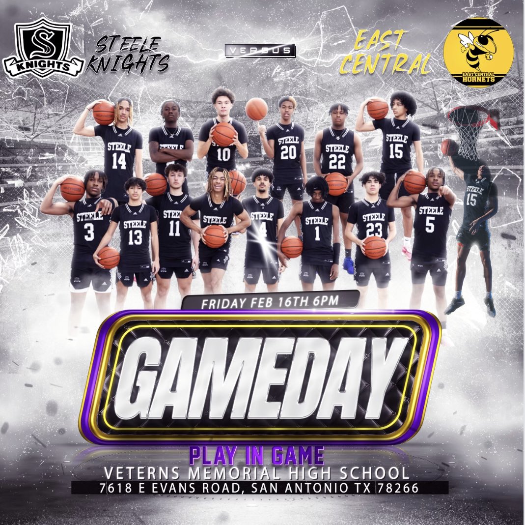🚨Game Day 🚨 #W.A.R #WeGotMore

⚔️ Play In Game  

📸 Provided by <a href="/SSports_Media/">Super Sports Media</a>

📅 February 16th 2024
🆚 East Central 🐝
⏰ Varsity 6pm
📍Veterans Memorial

#WeAreRelentless #WeAreFamily

<a href="/AlamoCityHoops1/">Alamo City Hoops</a>
<a href="/GASOTim/">Tim Littlefield</a>
<a href="/GASOMass/">Ryan Massad 🔎</a>