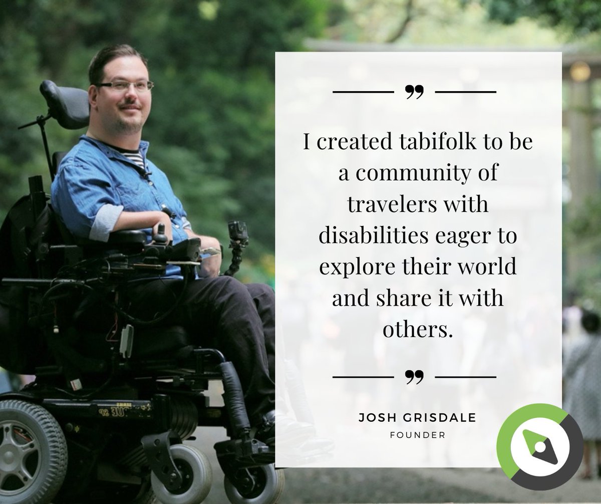 Meet Josh Grisdale, founder of Tabifolk. His motivation? To foster a community for travelers with disabilities, providing support and sharing experiences. Join us in exploring the world together! Sign up now at our website. #Tabifolk #AccessibleTravel #AccessForAll