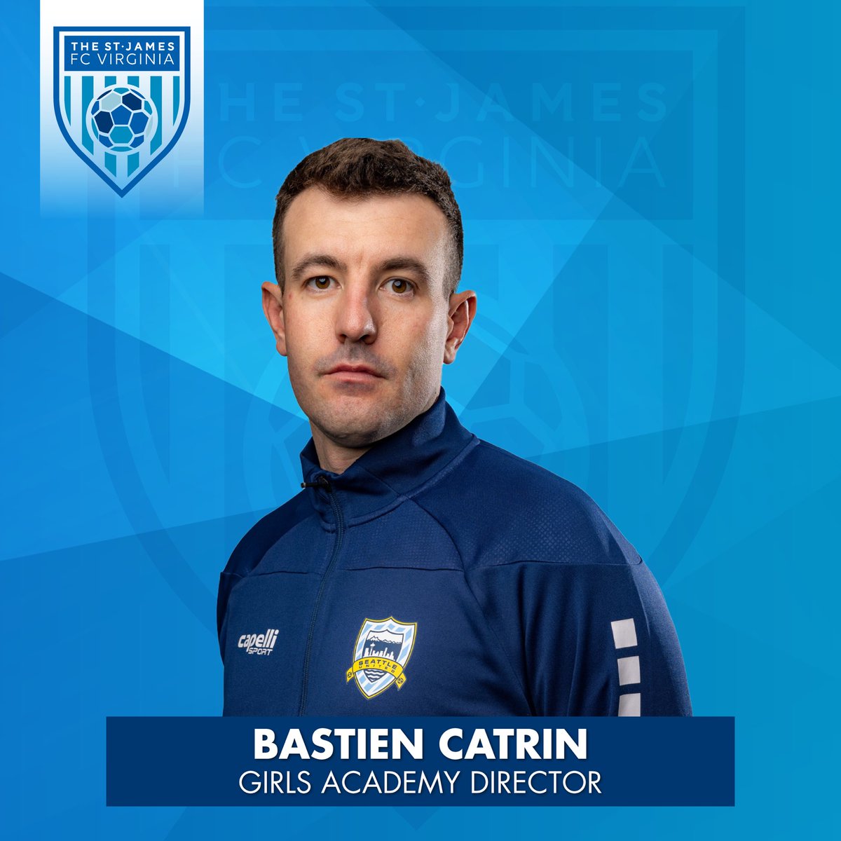 Excited to welcome Bastien Catrin as the @GAcademyLeague Director for @TheStJames FCV Soccer! ✈️ Coming to us from Seattle United, where he excelled as Director of Coaching & head coach in the ECNL staff, Bastien brings a wealth of experience & a proven track record of success.