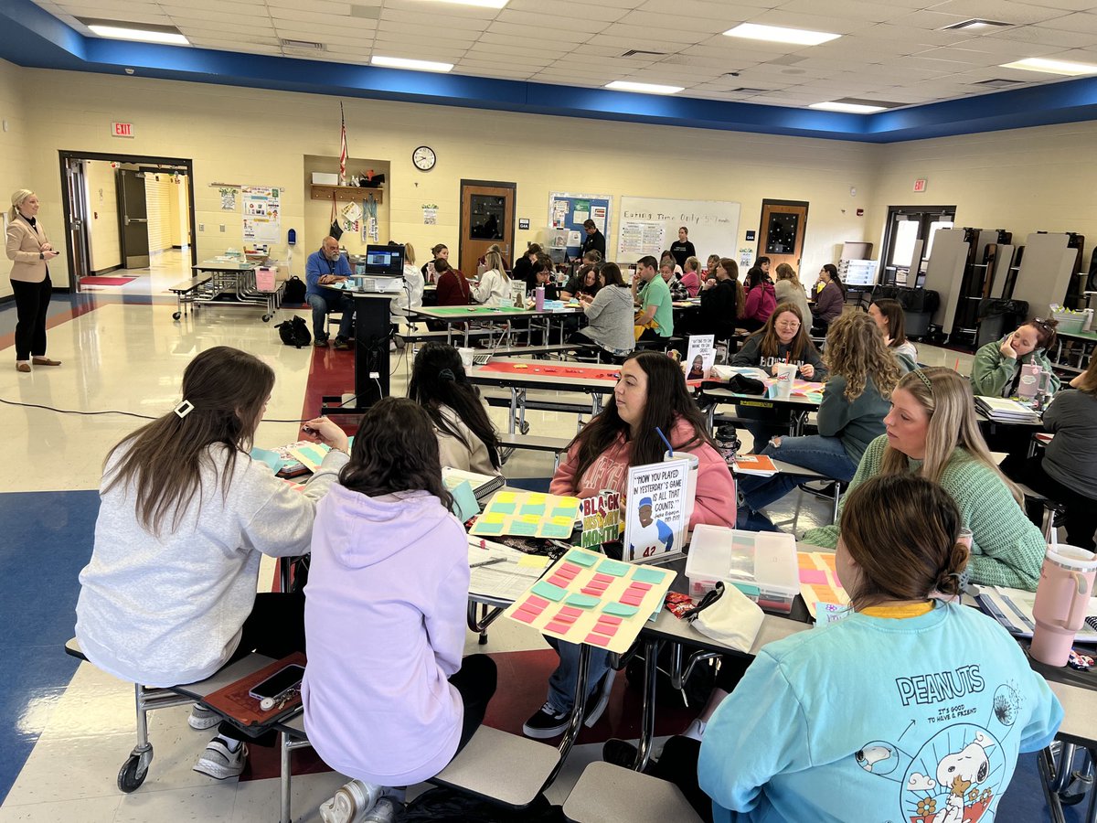 Woodman and Bostic educators fully engaged in LETRS training: syllable types and more!