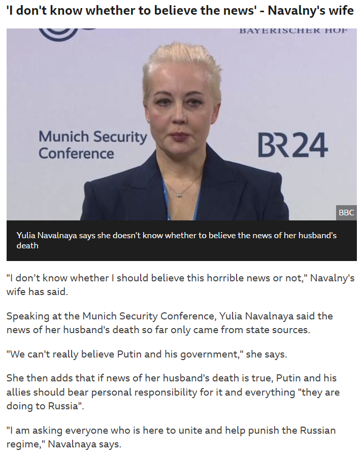 So much respect for Yulia Navalny' strength and the courage of both her and her husband. All the best for her. 🖤

Enraging and so saddening that this vile crime has been perpetrated by #Putin and his cronies.

#yulianavalny #navalny #russia