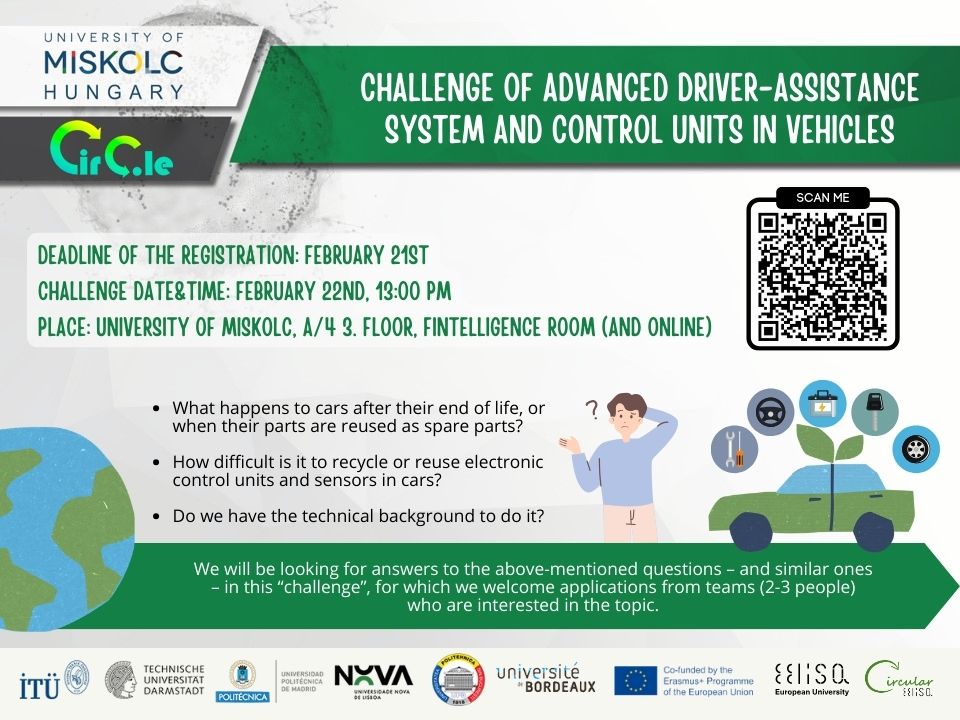 Register by Feb 21! Join #EELISA #Community <a href="/CircularEelisa/">EELISA_CIRCULAR</a> on their next event and explore the world of recycling ♻️. 
🗣️Open to university students of all disciplines. 
📍Onsite / online.
💡For inquiries, email circular.community@upm.es.