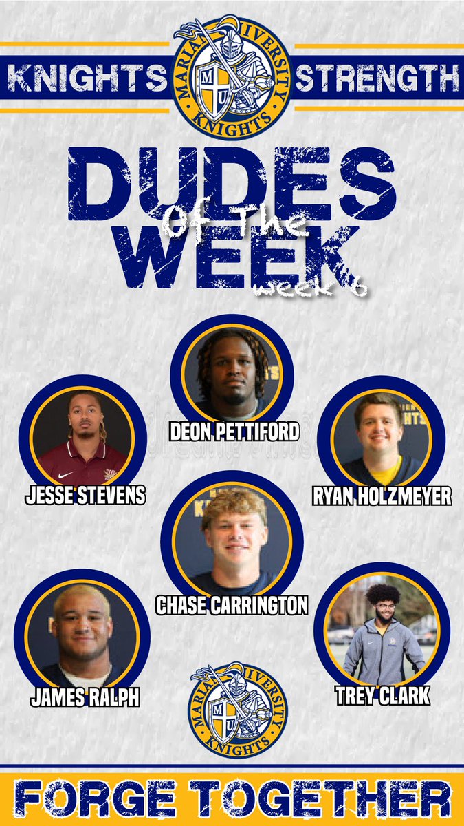 thecoachjuice1's tweet photo. Shoutout to our Dudes of the Week💪🏻 these athletes have been grinding hard, perfecting their technique, and showcasing exceptional improvement.

Keep Pushing the limits! #ForgeTogether
@MarianUFootball https://t.co/8jCCD4iIaH