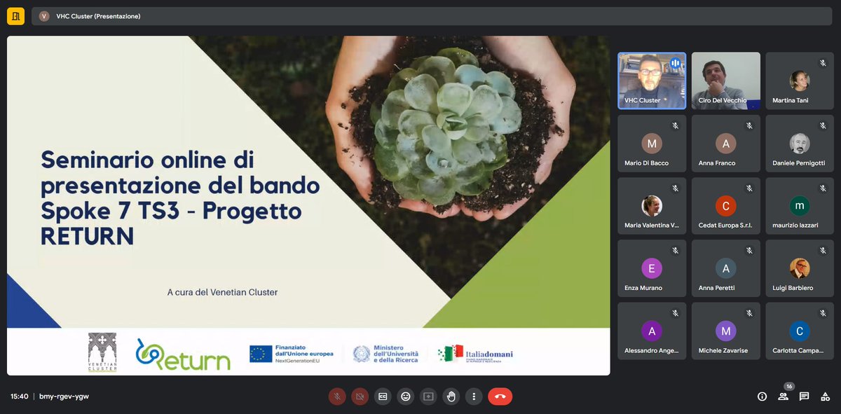 V_Cluster's tweet photo. 📌RETURN - Spoke 7 TS3 Prossimo appuntamento: 23/02/24 dalle 15.30 alle 16.30
📝Iscriviti: https://t.co/gEvAubHJPl
💡Scrivi a segreteria@venetiancluster.eu per fissare una consulenza One-to-One.
👉Riguarda la diretta: https://t.co/Fw6Iqfm11K
#progettoreturn #progettazione #pnrr https://t.co/tXo5vyH4cU