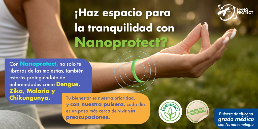 Adquiere tu pulsera en nanoprotectdiart.com💪 🧬 y vive tranquilo #AvanzaSeguro #Nanoprotect #ProtecciónInquebrantable #Prevención #SaludMéxico #CuidémonosTodos #Dengue