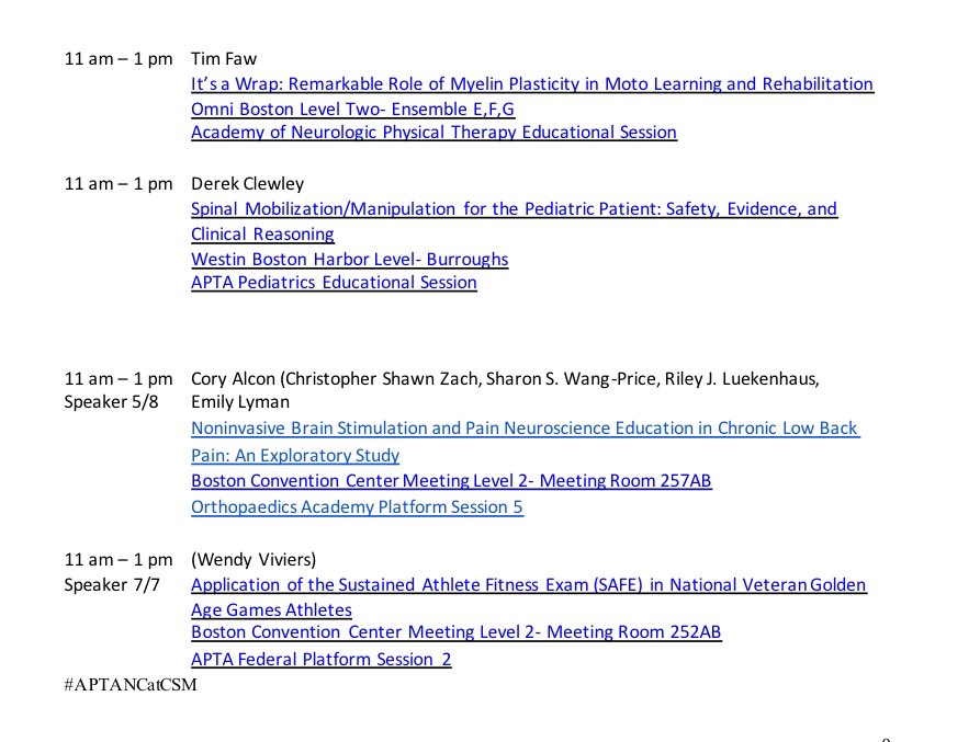 Duke_DPT's tweet photo. 11 am #DukeatCSM presentations #dptfaculty @DukeMedSchool @DukeOrtho @djclewpt @timothy_faw #dukedpt2009 @DukeAlumni #dptalumni @MJFavre11 @stevenhigbie @BeccaJordre #ForeverDuke 
@APTANeuroPT @AcadPedPT @OrthopaedicAPTA  @aaspt_apta @FederalPT #APTACSM2024 @APTAtweets https://t.co/686lpTPC11