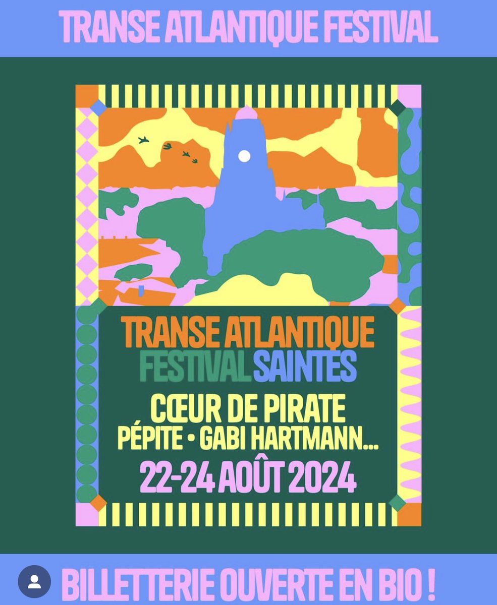 TV5MONDE PRO (@tv5monde_pro) on Twitter photo TV5MONDE se réjouit de soutenir la 3eme édition du festival franco-québécois transe atlantique <a href="/festivalTA/">Festival Transe Atlantique</a> , qui révèle les 3 premiers artistes : Cœur de pirate, Gabi Hartmann et Pépite
Rdv à Saintes du 22 au 24 août ! TV5MONDE se réjouit de soutenir la 3eme édition du festival franco-québécois transe atlantique <a href="/festivalTA/">Festival Transe Atlantique</a> , qui révèle les 3 premiers artistes : Cœur de pirate, Gabi Hartmann et Pépite
Rdv à Saintes du 22 au 24 août !