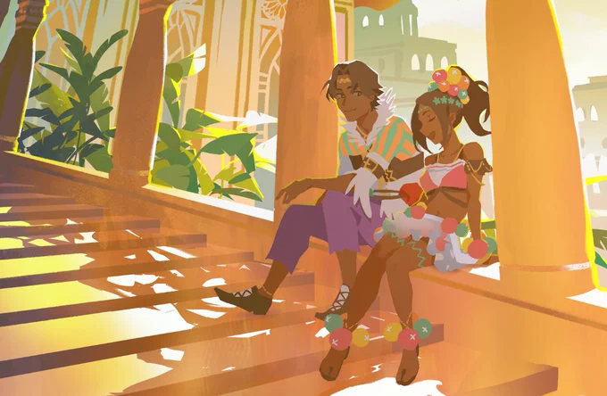 Thanks to ramy for the tag! sharing some of my zine preview crops and VA comms, it's all very fire emblem engage... I won't tag anyone, but feel free to hop on this train if you see this post! 