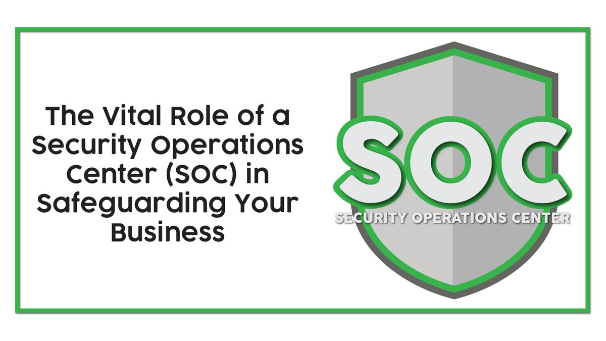 STLCommInc's tweet photo. Discover the crucial role of a Security Operations Center (SOC) in safeguarding your business against cyber threats and learn why every business needs to prioritize #cybersecurity -  https://t.co/SLgy1lIt1x #SOC #SecurityOperationsCenter https://t.co/NNZYKK0h95