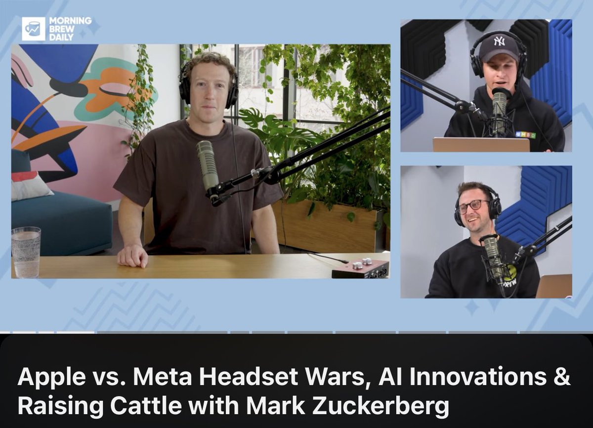 In 2015, we started Morning Brew.

Two weeks in, I made a list of 10 dream guests we’d never be able to interview, but I wished we could.

I thought getting one of these guests was impossible…

Until today.

Thanks for making a 21-year-old’s crazy dream come true, Zuck.

Full