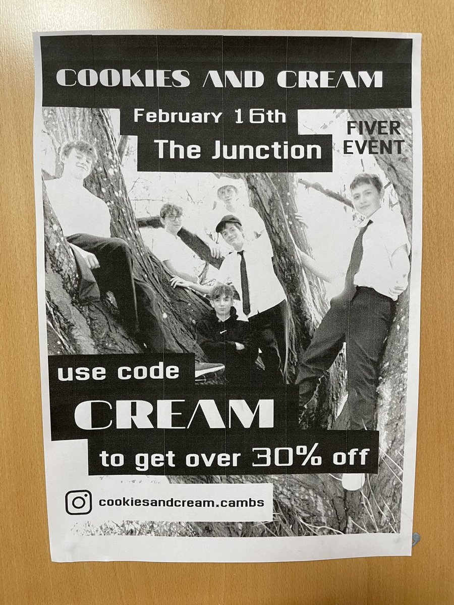 CambsCreate's tweet photo. Final bit of prep happening right now with the @CookiesNcream_b boys! Looking forward to seeing everyone at the @CambJunction #Fiver later! Don’t miss out. Remember it’s not to late to buy discounted tickets using the code CREAM https://t.co/GME4TbwTun https://t.co/7hkBLOY907