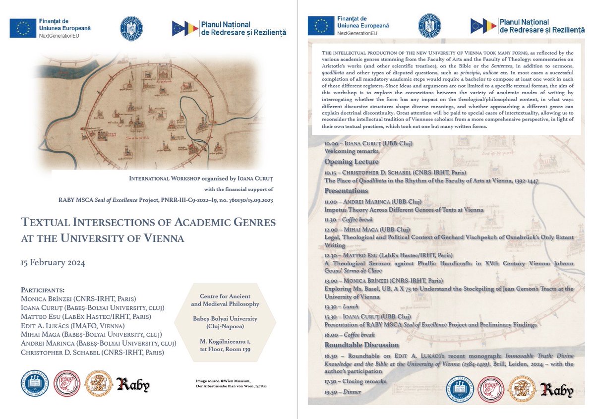 CurutIoana's tweet photo. Many thanks to all the attendees of the "Textual Intersections of Academic Genres at the University of Vienna" workshop at UBB-Cluj, the first event of the newly launched RABY Project!

For an overview (and some photos), check the RABY Project's website: https://t.co/fgZuL4kIQI https://t.co/RMYnrAwLmA