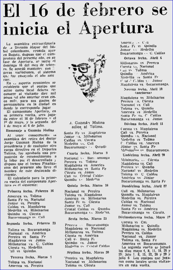 Jose Villanueva (@diosesazul1946) on Twitter photo Aquel 16 febrero 1975 Árbitros FPC. Medellin 2 vs 1 MILLONARIOS/Junior 2 vs 1 Pereira/Quindio 2 vs 1 Cúcuta/Caldas 2 vs 0 Magdalena/Santa Fe 1 vs 01 Nacional/América 1 vs 1 Tolima/Bucaramanga 0 vs 2 Cali <a href="/diosesazul1946/">Jose Villanueva</a> <a href="/PipeZarruk/">Felipe Zarruk Diazgranados</a> <a href="/jotasmantilla/">Jotas Mantilla</a> <a href="/Dianirin/">Diana Paola Rincón</a> @dianapijao Aquel 16 febrero 1975 Árbitros FPC. Medellin 2 vs 1 MILLONARIOS/Junior 2 vs 1 Pereira/Quindio 2 vs 1 Cúcuta/Caldas 2 vs 0 Magdalena/Santa Fe 1 vs 01 Nacional/América 1 vs 1 Tolima/Bucaramanga 0 vs 2 Cali <a href="/diosesazul1946/">Jose Villanueva</a> <a href="/PipeZarruk/">Felipe Zarruk Diazgranados</a> <a href="/jotasmantilla/">Jotas Mantilla</a> <a href="/Dianirin/">Diana Paola Rincón</a> @dianapijao