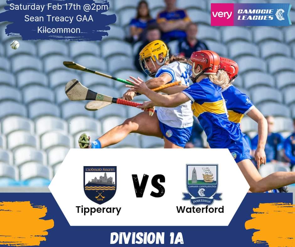 This coming Saturday 17th the Tipp Seniors will play Waterford in Sean Treacy GAA Kilcommon at 2 pm accompanied by Ciarán Hackett, Eamon Corcoran and Manager, Denis Kelly. Our very own Nicole Walsh, Julieanne Bourke and Tess Ryan are all members of this panel. Best of luck girls