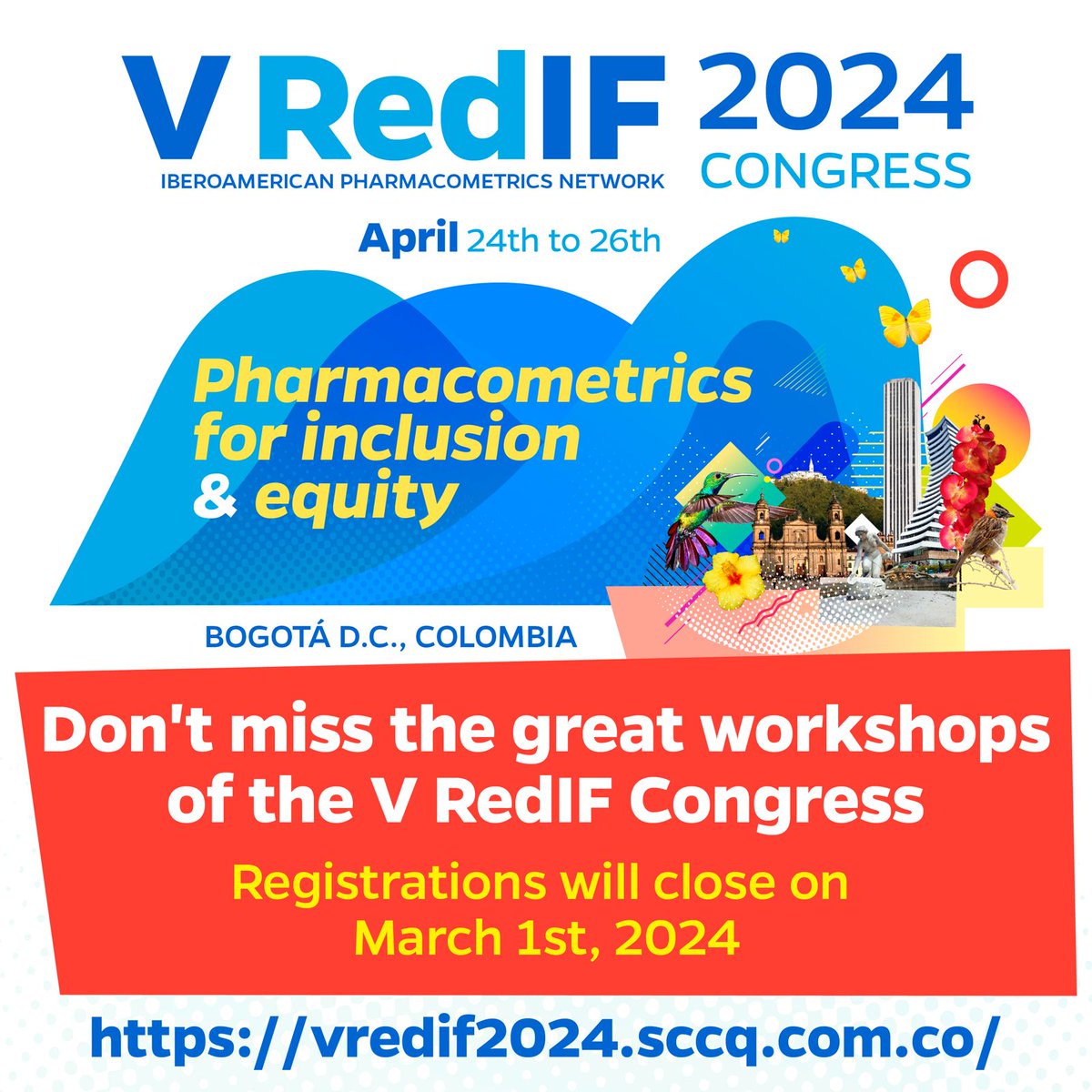 Do not forget to register 🚨
.
More information: vredif2024.sccq.com.co/?fbclid=PAAabb…
.
#RedIFCongress2024