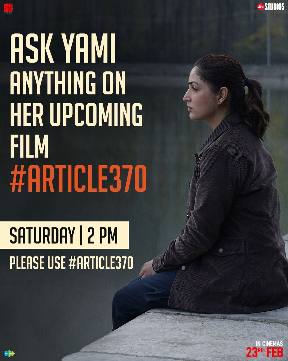 yamigautam's tweet photo. Some stories are meant to be told, and I am here to share some!
Toh jo puchna hai mujhse pucho about my upcoming film #Article370 tomorrow at 2 PM https://t.co/FNMRQjBPxv
