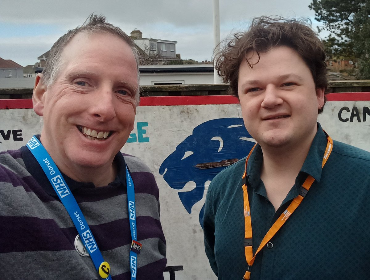 Really good catching up with Benjamin today - he's started a group called 'the Den for Men' at the Sanctuary on Portland. It's a 1-2-1 drop-in support for any man needing MH help. They're open Weds 5-8 &amp; Sat 11-3. Spread the word! No man is left behind.
<a href="/NHSDorset/">NHS Dorset</a> <a href="/WeyandPortPCN/">Weymouth & Portland Primary Care Network</a>