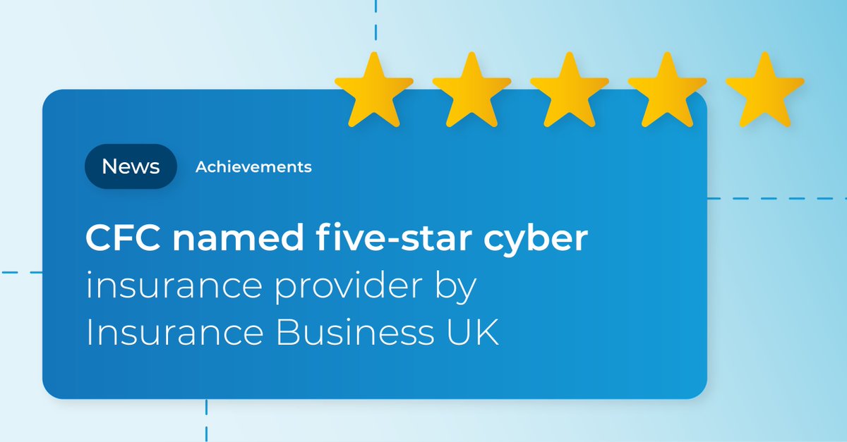 We've been judged a five-star cyber insurer by Insurance Business UK in their 2024 report. We couldn’t be prouder to receive the top ranking. Thanks to all who participated in the research! Read more here: hubs.la/Q02llj8w0