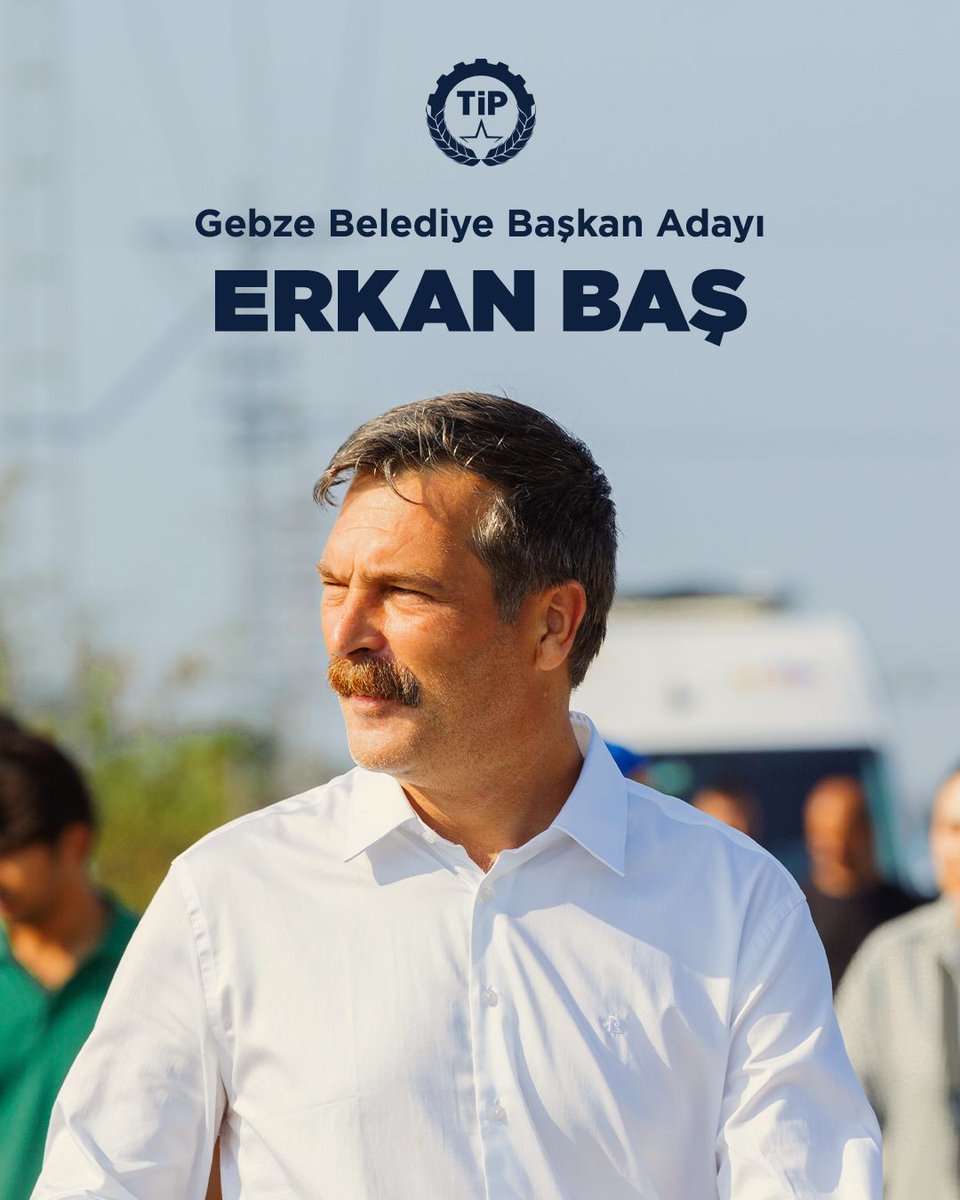 İşçilerin ilçesinde Türkiye’nin işçi partisi var!

Gebze Belediye Başkan Adayımız, Genel Başkanımız Erkan Baş!