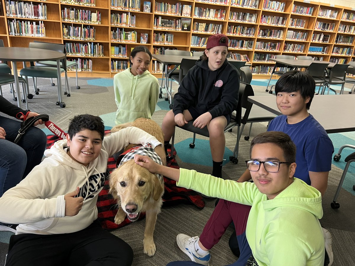 Therapy Dogs with our 7th grade World History Class! #LeadWithHart
<a href="/RCSHartMS/">RCS Hart MS</a>