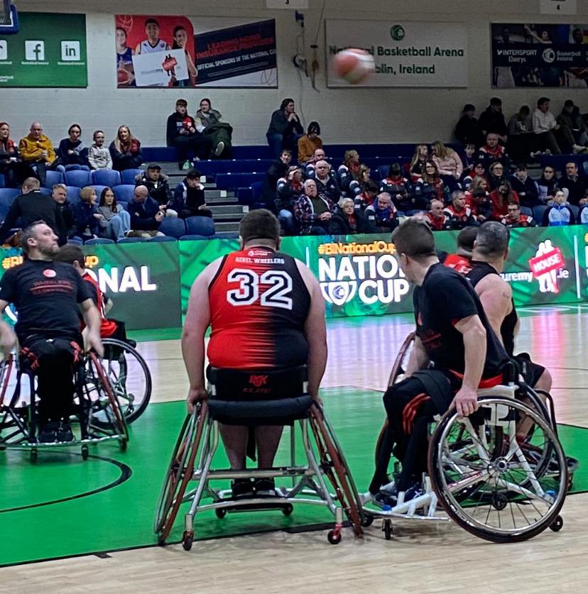 We'd like to thank @Corkcoco for funding towards a new basketball wheelchair via the #CoCoCommunityFund. As seen, it made a great appearance as Dylan McCarthy played his part in helping the club in achieving 5 in a row at the Basketball Ireland National Cup Final last month!