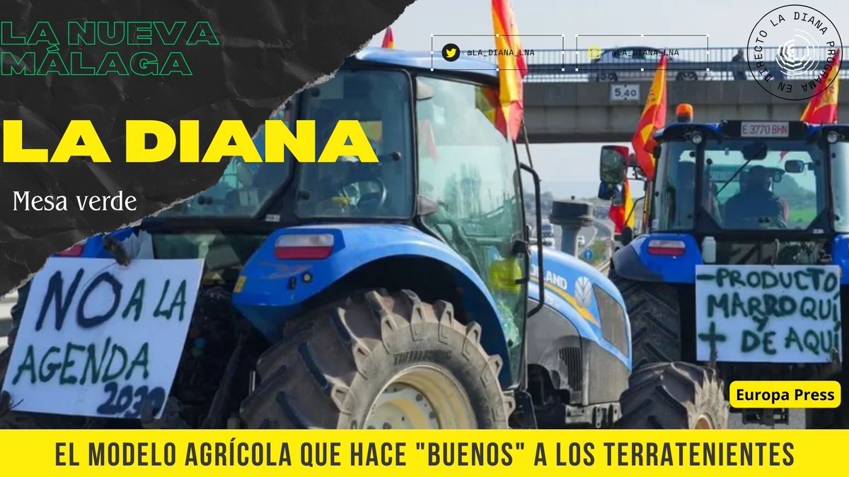 ¿Qué razón llevan los agricultores? ¿A quién llega realmente la #PAC? ¿Qué tiene de malo la Agenda 2030?
Analizamos estos y más temas este domingo en <a href="/La_Diana_LNA/">La Diana 🎯</a> 🎯 en nuestra mesa verde ☘️con <a href="/bilbobassaterra/">Bilbo Bassaterra</a> @CarmenMolina_C <a href="/Alvarobateria/">Álvaro KwakuFefe</a> y Julio Villar, agricultor