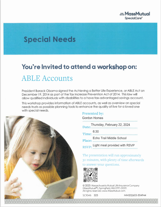 Want to know more about financial planning for students with disabilities? This workshop is for you! Make plans to join us next Thursday, February 22nd, at Echo Trail Middle School! See you there! @JCPSKY
