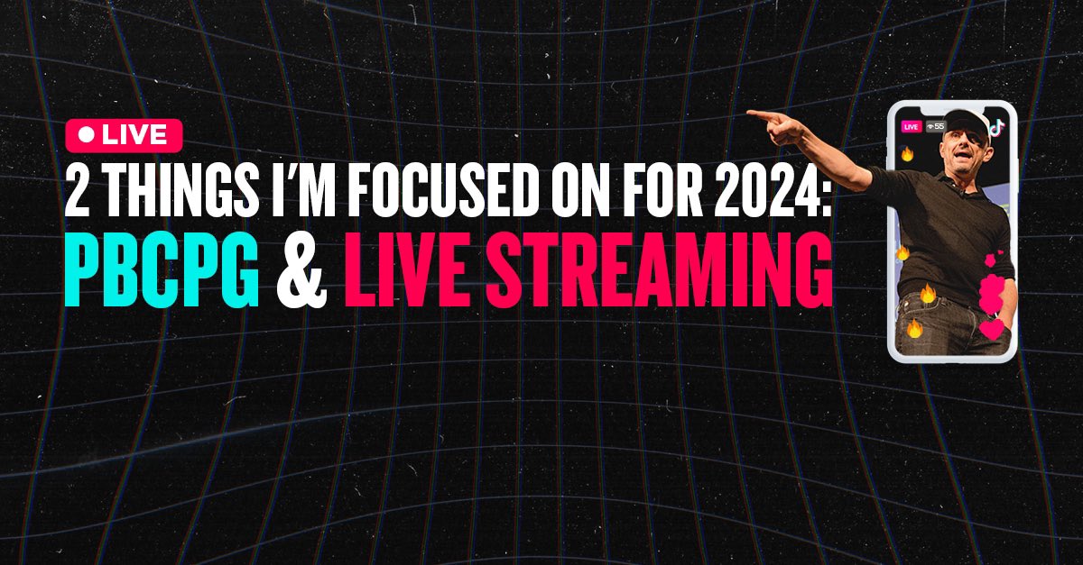 Hey everybody. Sharing a new blog all about what I believe are two of the biggest opportunities in 2024: personal brand consumer packaged goods (or PBCPGs) and live-streaming.  Check it out, then come back and leave a comment with your two cents .. curious to know what you…