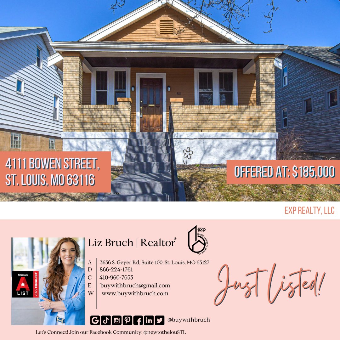 buywithbruch's tweet photo. FINALLY happy to announce that this property after a few weather and contractor setbacks is ACTIVE so don't let the days on market deter you from making this home yours!

Offered at: $185,000
📍 4111 Bowen Street, St. Louis, MO 63116

Experience the historic charm of this cute bu https://t.co/F8IMfibumZ