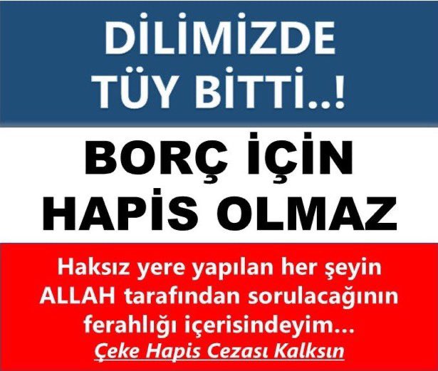 <a href="/yilmaztunc/">Yılmaz TUNÇ</a> #CEKEHAPİSCEZASIKALKSIN