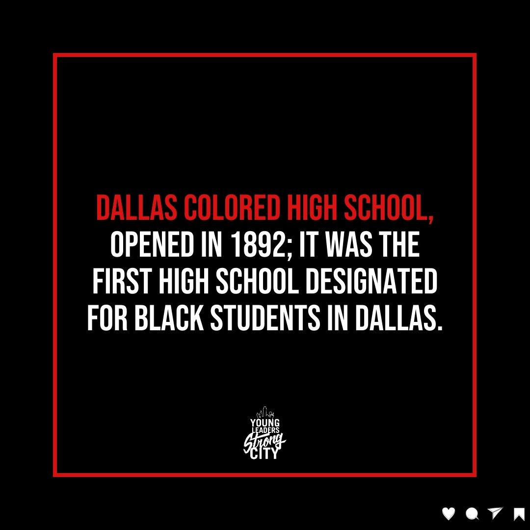 YLSCmovement's tweet photo. Dallas Colored High School was the first high school for African-American students in Dallas, established in 1892.
Follow for more Dallas history insights and join the movement.
โก๏ธ https://t.co/VTRdpd2O99
#YLSCMovement #dallashistory #blackhistorymonth https://t.co/ghEEdUG6Kk
