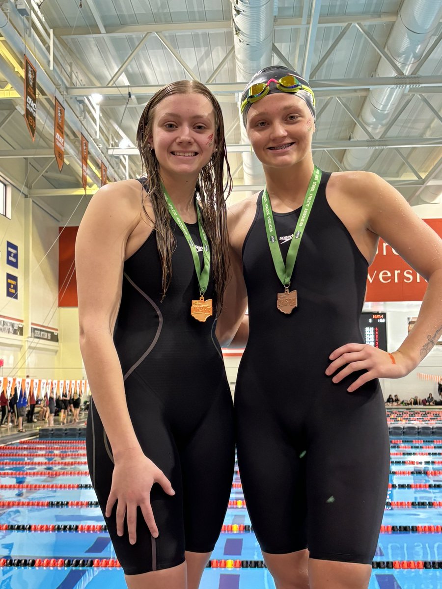 OHHSwimming's tweet photo. Skyler Turner claims 2nd in the 200 IM, Alyse Sorg claims 1st. Both punch their ticket to state! 💪🚀 https://t.co/PFb0JeywQR