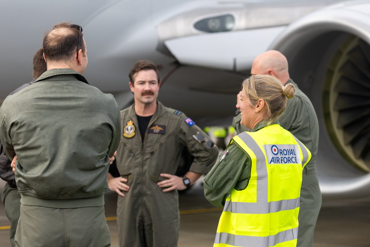 G’day <a href="/AusAirForce/">Royal Australian Air Force</a> Wedgetail and crew! 🇦🇺

Welcome to <a href="/RAFLossiemouth/">RAF Lossiemouth</a> &amp; thanks for stopping by on your way home following your deployment in Germany.