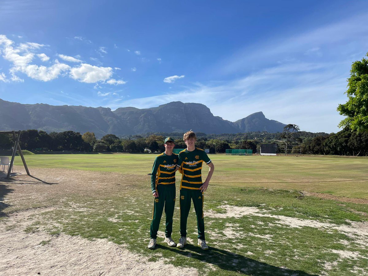 Great to see two Norfolk boys Will Panter & Thomas Robson who are both on tour with @trentbridge Academy in South Africa. @HorsfordCC @brookeccnorwich 

#CountyCricket #talentpathway #CAG
