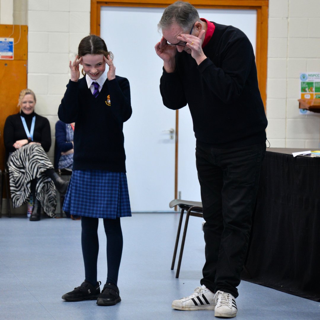BSCLibraries's tweet photo. Children's author and magician, @rosswelford , gave this year's Festival a magical end with some fantastic magic tricks and lively discussion of how to create a story for ours and local Years 5 and 6 pupils! https://t.co/7FmDXVUsFe